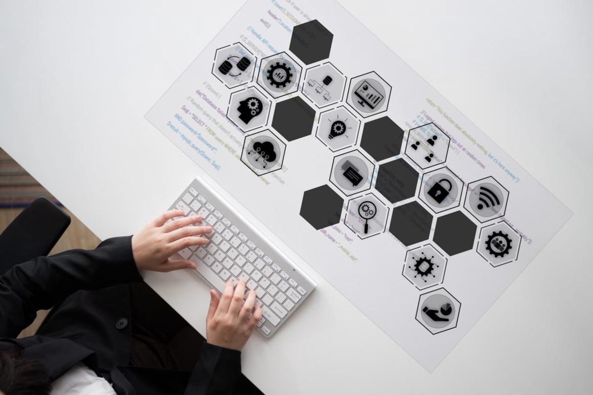 Working with AI Technology.