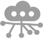 Cloud with Network Branches Icon