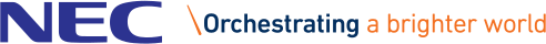 NEC 'Orchestrating a Brighter World' Logo